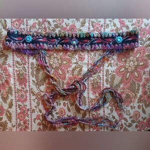 Vtg Gypsy Fringe Belt